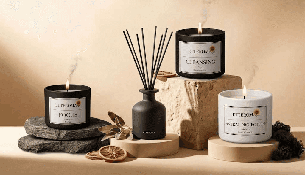 Etteroma products in a styled interior setting